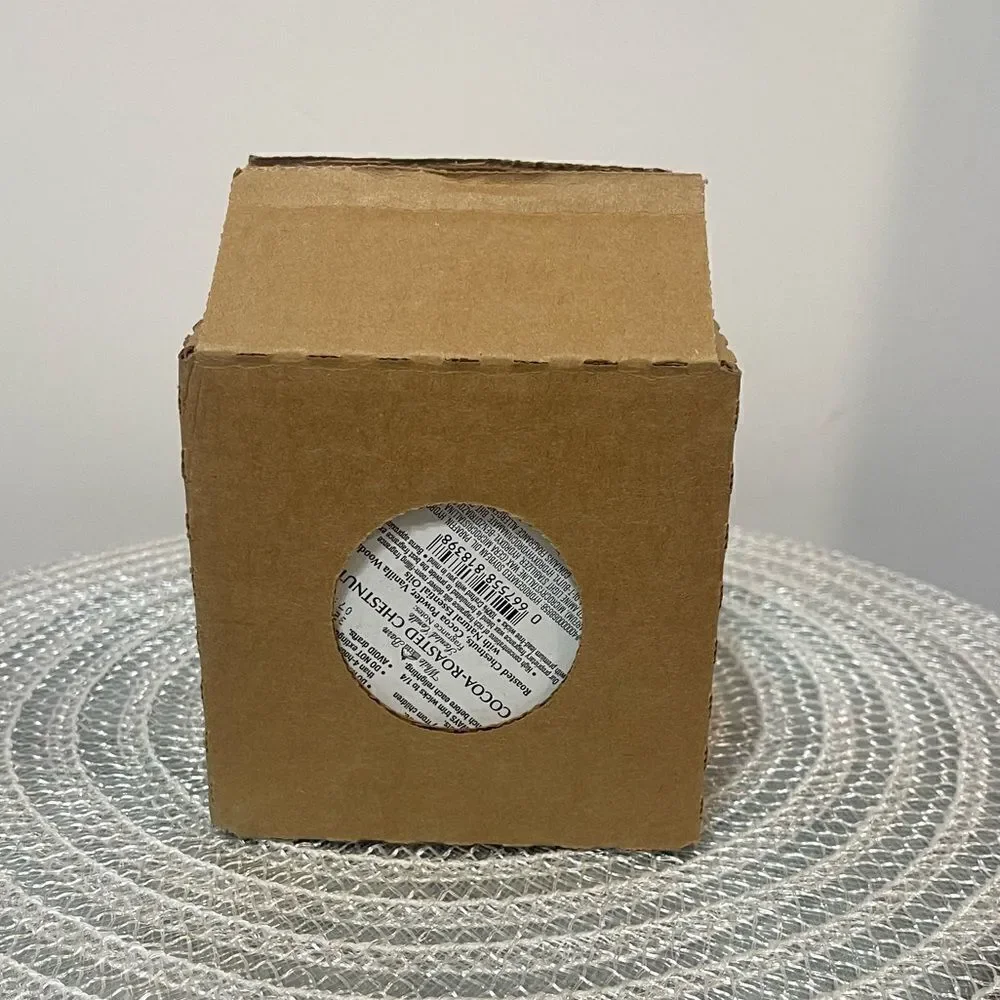 BBW White Barn Cocoa Roasted Chestnuts 3 Wick Candle NWT